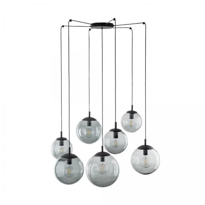 Lampa wisząca typu pająk z 7 szklanymi kloszami ESME E27 5385 TK Lighting - obrazek 3