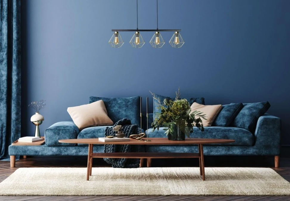 Lampa wisząca nowoczesna 4xE27 FEBRIS BLACK/GOLD LONG - obrazek 2