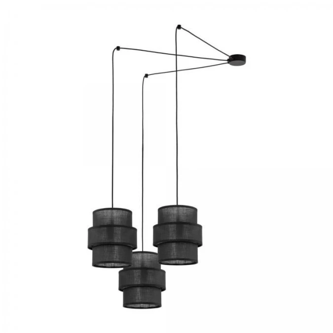 Lampa wisząca nowoczesna czarna 3xE27 CALISTO 5976 TK Lighting - obrazek 1