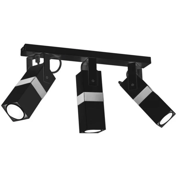 Lampa sufitowa VIDAR BLACK/CHROME 3xGU10 MLP6286 Milagro - obrazek 2
