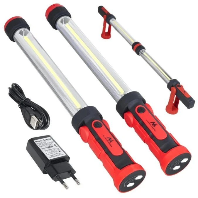 Lampa warsztatowa lub pod maskę LED XXL COB MCE230 Maclean Energy, 2szt lampy z możliwością łączenia, dwa tryby świeceni MCE230