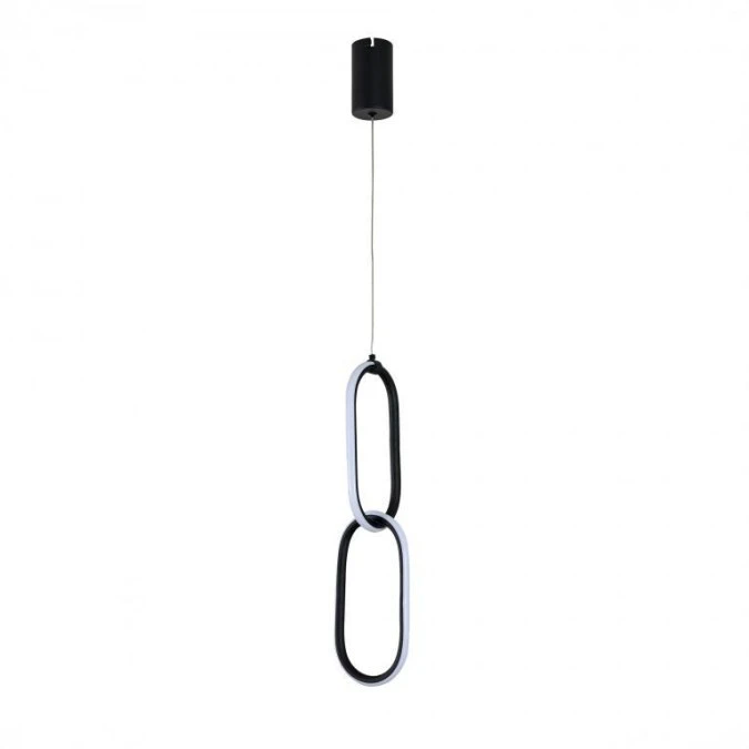 Lampa wisząca LED,lampa sufitowa 12W, 700lm, 4000K, IP20, czarna, SANTANA HOROZ - obrazek 2