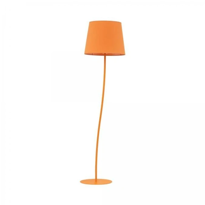 Lampa podłogowa 150cm NICOLA E27 z pomarańczowym abażurem 6644 TK Lighting