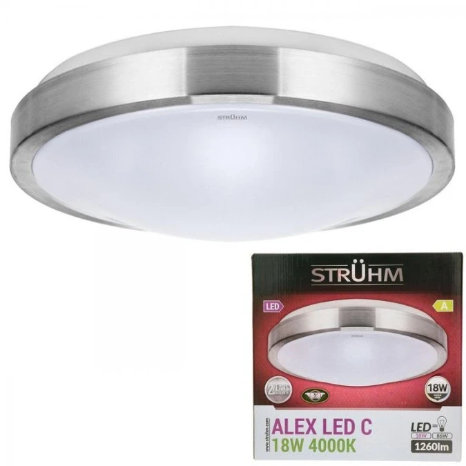 Lampa sufitowa plafon kinkiet ALEX LED C 18W 03563 STRUHM - obrazek 1