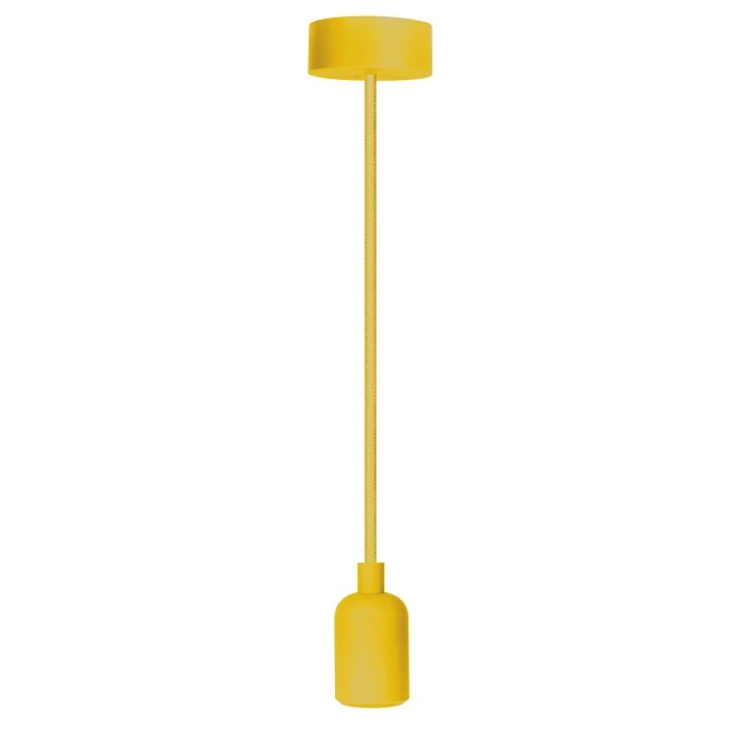Lampa wisząca zwis sufitowy E27 silikonowa żółta - obrazek 2