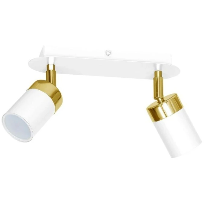Lampa sufitowa JOKER WHITE/GOLD 2xGU10 MLP6129 Milagro - obrazek 2