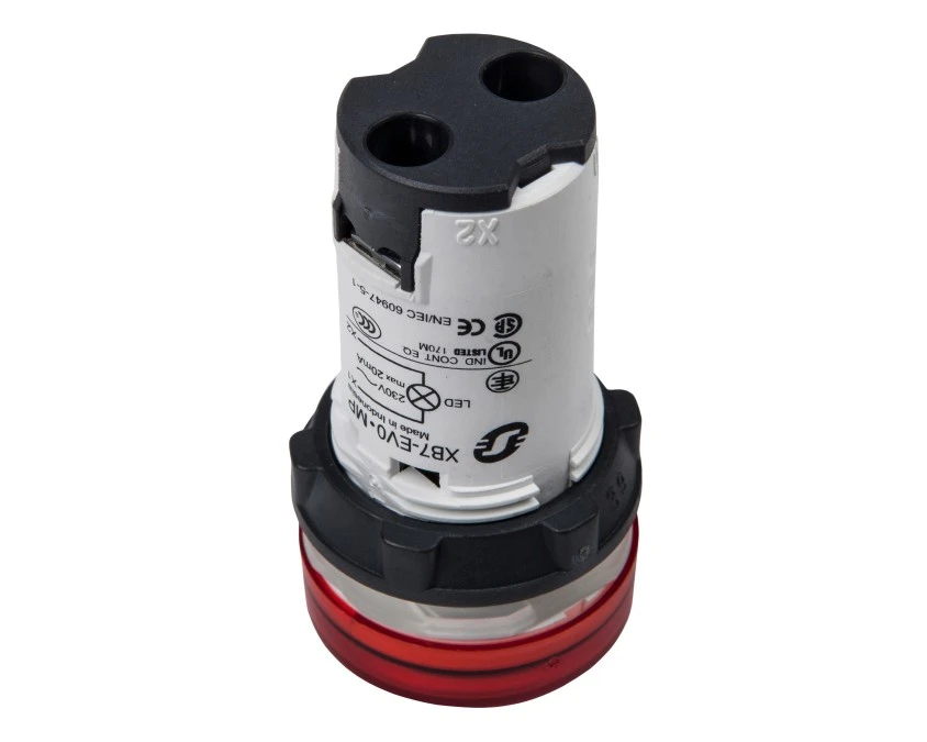 Lampka sygnalizacyjna 22mm czerwona 230‑240V AC LED XB7EV04MP - obrazek 2