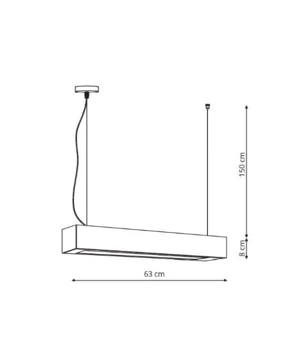 Lampa wisząca Ibros średnia 18W CCT IP20 1xLED czarna LP‑7001/1P 20 BK‑63 18 CCT Light Prestige - obrazek 2