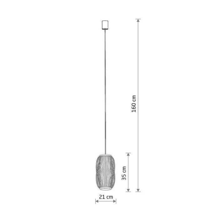 Lampa wisząca PUKET S E27 bambus 11160 Nowodvorski - obrazek 2