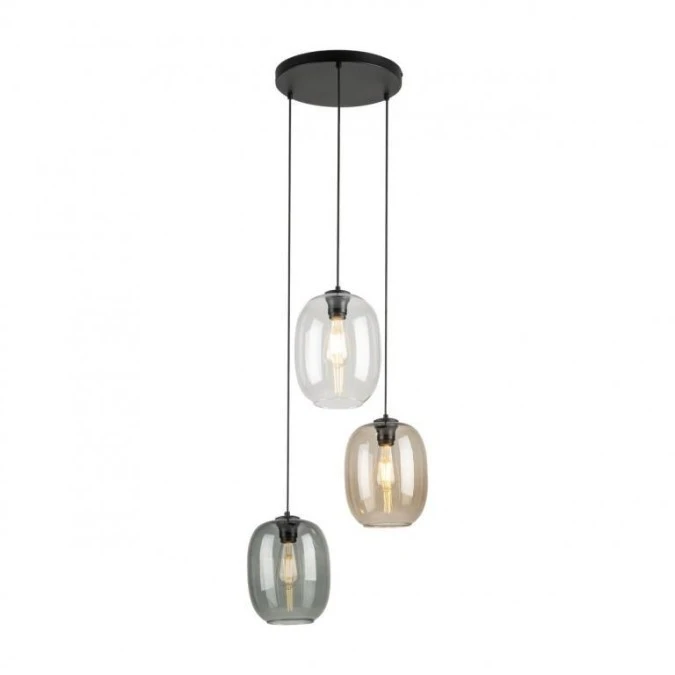 Lampa wisząca trzy kolory kloszy ELIO 5973 3xE27 szklane klosze TK Lighting - obrazek 1