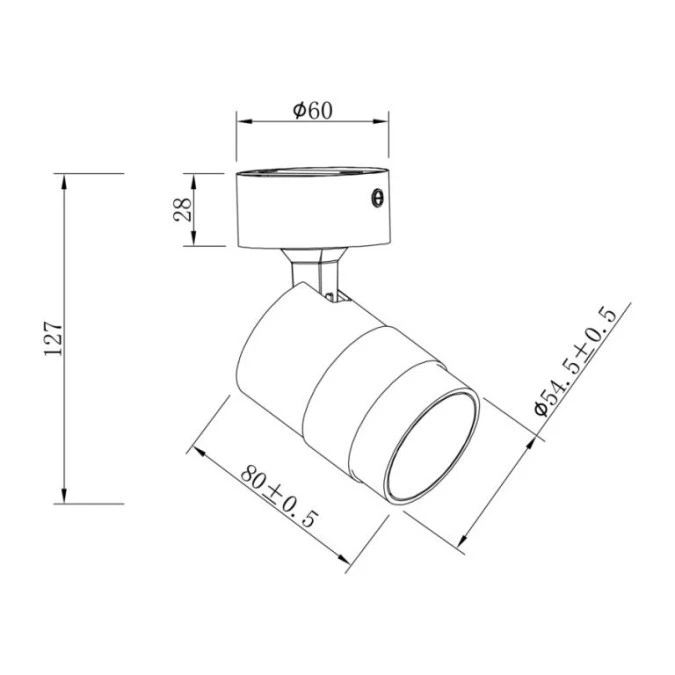 Lampa sufitowa spot Anillo 1 czarny LP‑770/1W BK Light Prestige - obrazek 2