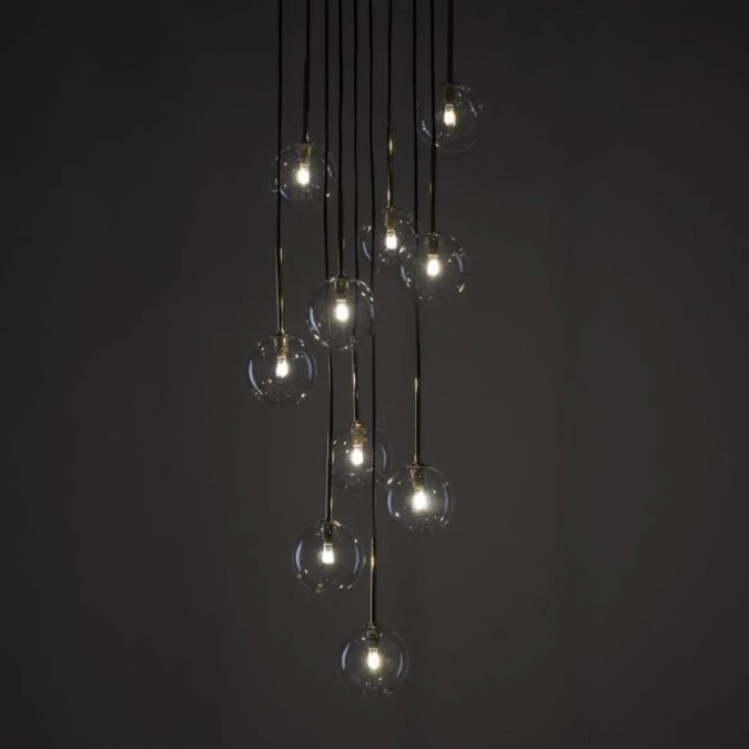 Lampa wisząca z transparentnymi, szklanymi kloszami NILOS 10xG9 5944 TK Lighting - obrazek 3