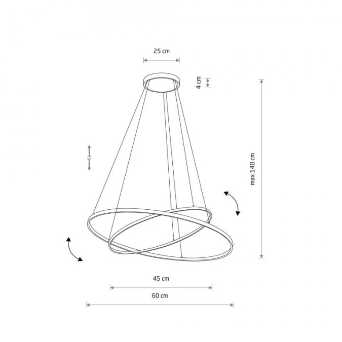 Lampa wisząca CIRCOLO LED 35W 1200lm 3000K Czarny 10814 Nowodvorski Lighting - obrazek 2
