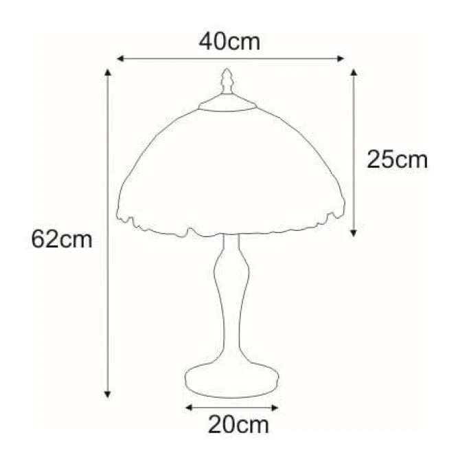 Lampka stołowa PAPI z witrażowym kolorowym kloszem na E27 K‑G162166 Kaja Lighting - obrazek 2
