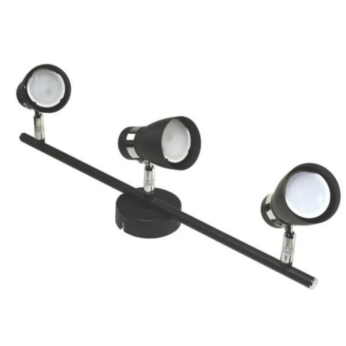 Lampa spotlight Dez 3xGU10 czarna - obrazek 1