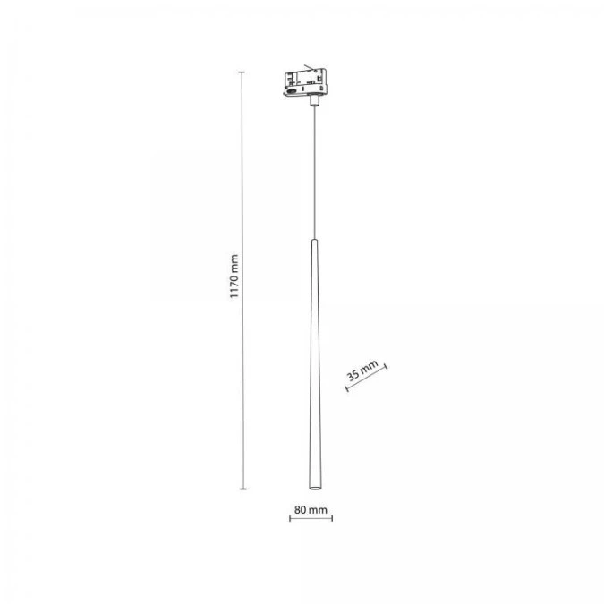 Lampa wisząca na szynoprzewód trójfazowy biała G9 TRACER 6859 TK Lighting - obrazek 2