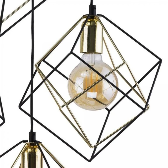 Lampa wisząca ALAMBRE 4 czarno‑złoty 2778 TK Lighting - obrazek 2