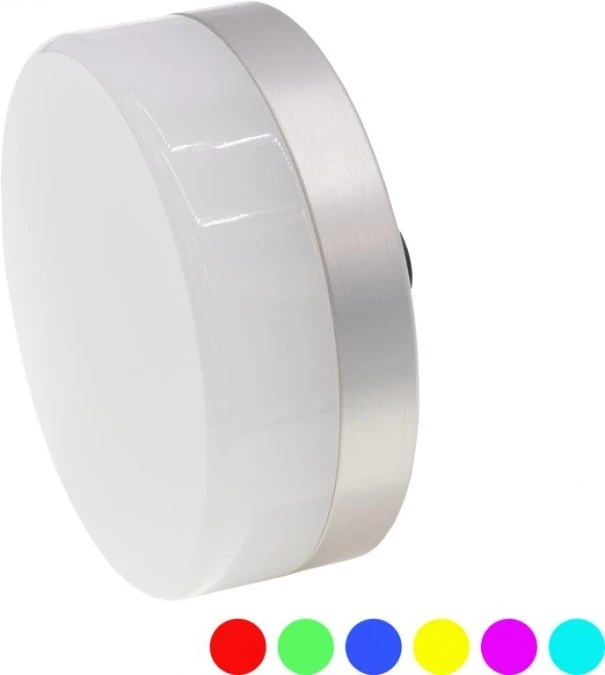 Lampa sygnalizacyjna LED, Ø65, wysokość 25 mm, wielokolorowa dioda LED, 2,5 W, 180, 24 V, wtyczka M12 5‑PIN, IP67 EZ650520 - obrazek 1