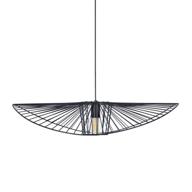 Lampa wisząca Kapelusz na E27, druciany efektowny klosz KP‑21 MINI CZARNY Kaja Lighting - obrazek 2