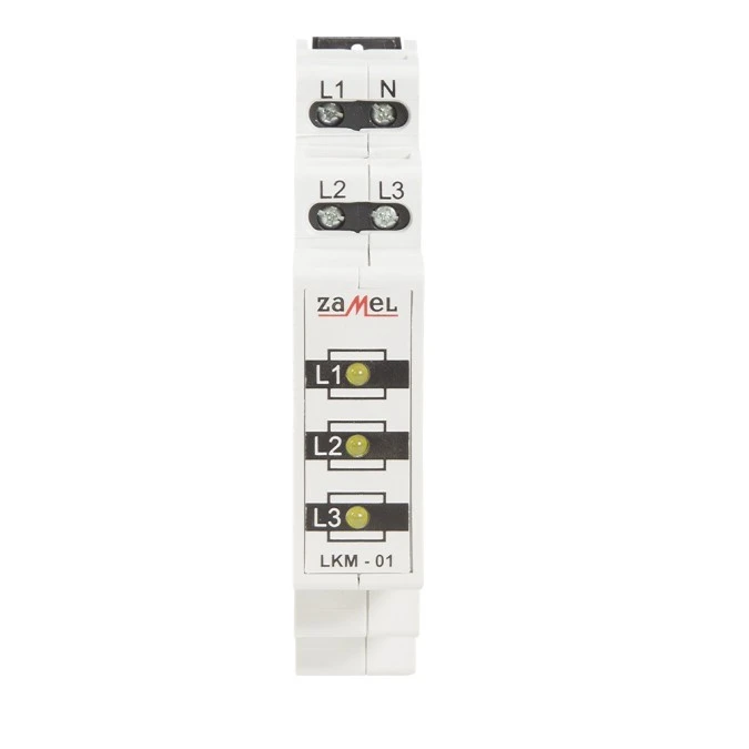 Lampka modułowa 3‑fazowa żółta LED 230V/400V TN LKM‑01‑30 EXT10000038 - obrazek 3