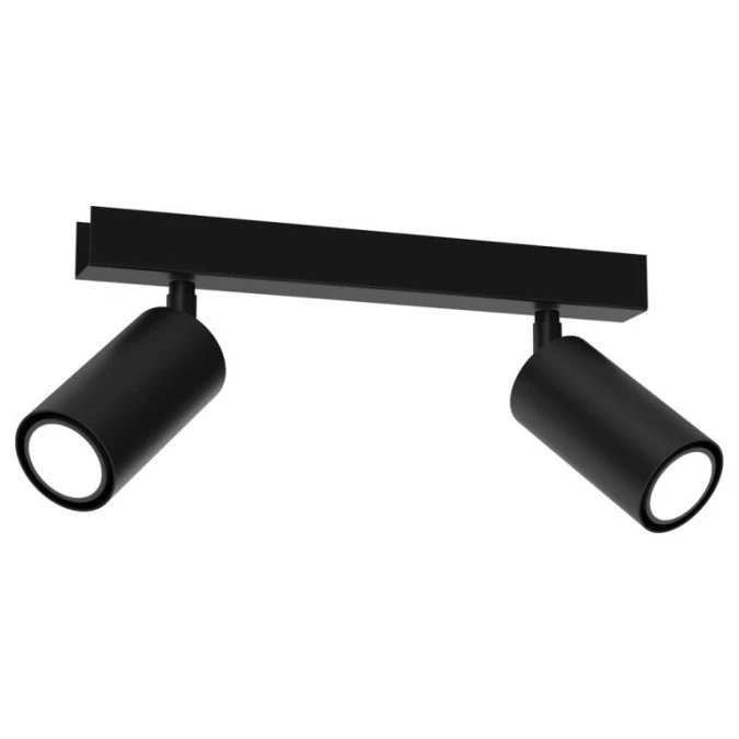 Lampa sufitowa HUDSON BLACK 2xGU10 MLP8795 Milagro - obrazek 1