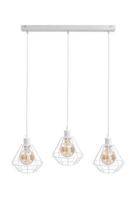 Lampa wisząca loftowa 3xE27 FOSKAL WHITE - obrazek 1