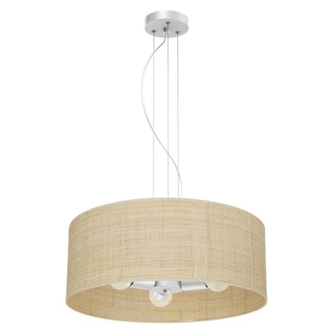 Lampa wisząca MARSHALL WHITE / RATTAN 3xE27 MLP7490 Milagro - obrazek 2