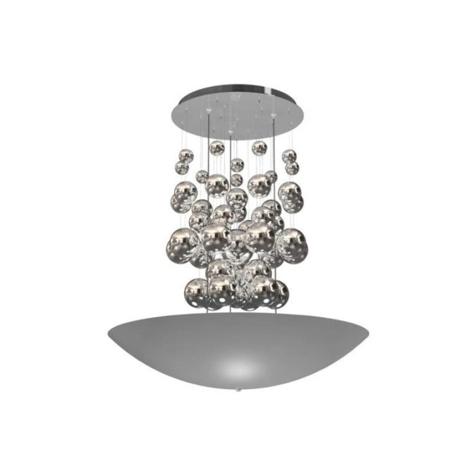 LAMPA WISZĄCA PERLA SILVER 42W LED ML858 Milagro - obrazek 1