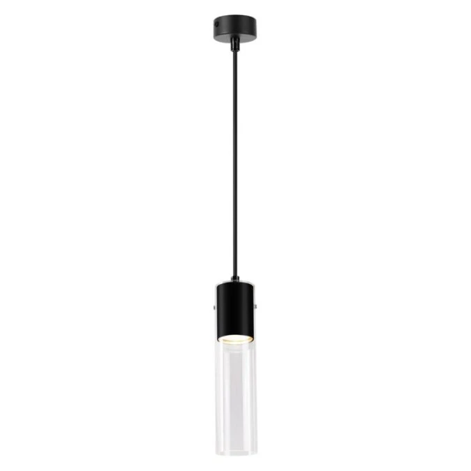 Lampa Wisząca Ricky Czarny 1xGU10 CZARNY 1xGU10 IP20 ML1088 Milagro - obrazek 1