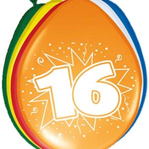 Folat Balony na 16 urodziny 30cm 8szt