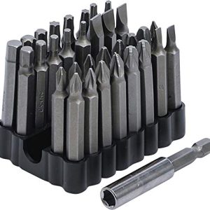 BGS Diy 20810 Zestaw bitów do śrub zabezpieczających napęd 6,3 mm (1/4″) 33 szt.