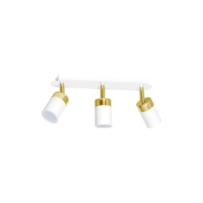 Lampa sufitowa JOKER WHITE/GOLD 3xGU10 MLP6130 Milagro - obrazek 1