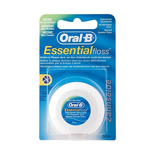 Oral-B Essential Floss - Nić dentystyczna woskowana miętowa - 50 m - obrazek 1