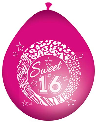 Folat Słodkich 16 różowych balonów 8 sztuk