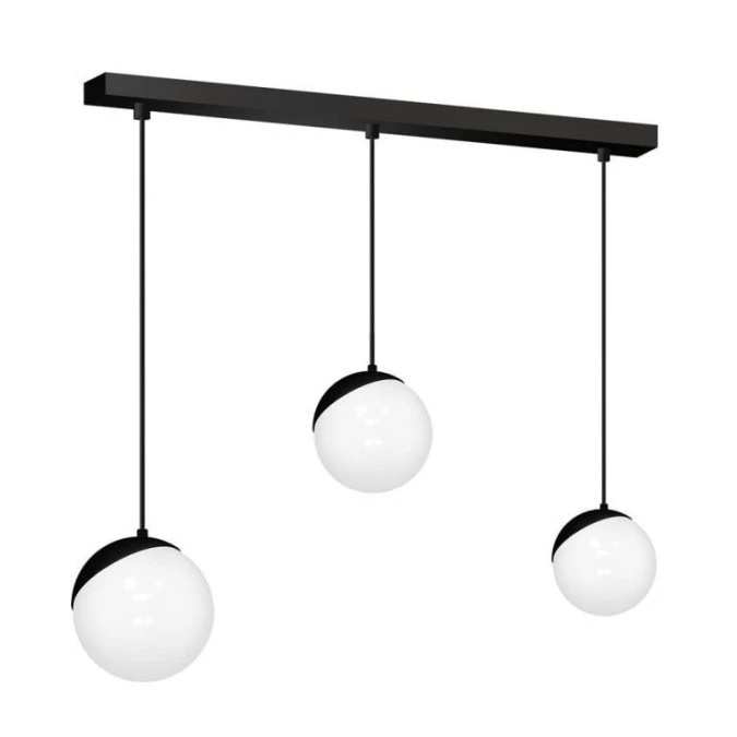 Lampa wisząca SFERA BLACK 3xE14 MLP7237 Milagro - obrazek 1