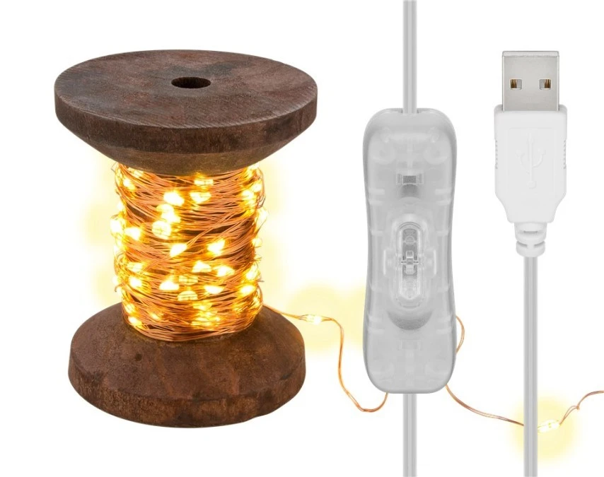 Lampki LED Szpulka do przędzy, małe 60341 - obrazek 3
