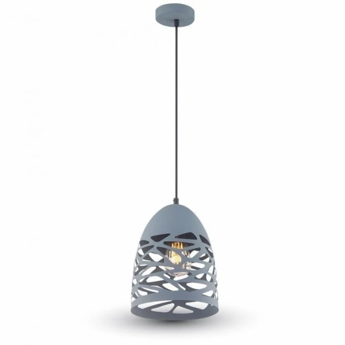 Lampa Wisząca VT‑7200 E27 Szary Mat 3822 - obrazek 1