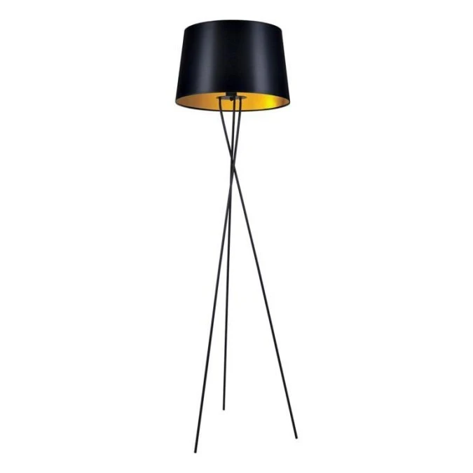 Lampa podłogowa dekoracyjna czarno‑złota z serii REMI GOLD K‑4358 Kaja Lighting - obrazek 1