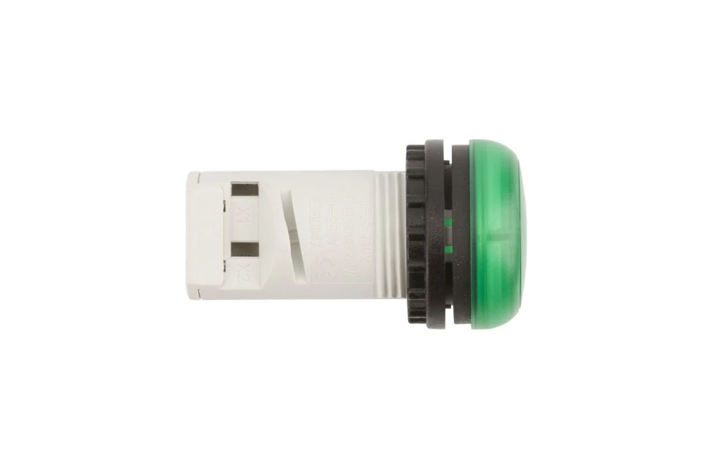 Lampka sygnalizacyjna 22mm zielona do żarówek z trzonkiem BA M22‑LC‑G 216909 - obrazek 2
