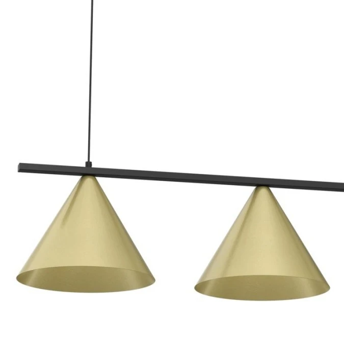 Lampa wisząca CAPITAL CZARNY‑ZŁOTY 3XGX53 MLP0937 Milagro - obrazek 2