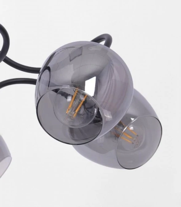 Lampa sufitowa SARA pięcioramienna do sypialni, szklane klosze na E27 K‑5196 Kaja Lighting - obrazek 2