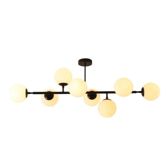 Lampa wisząca czarna DORADO 8 LP‑002/8P BK Light Prestige - obrazek 1