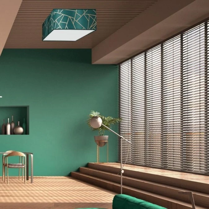 Lampa sufitowa ZIGGY GREEN Gold/Bottle green 3xE27 MLP7575 Milagro - obrazek 3