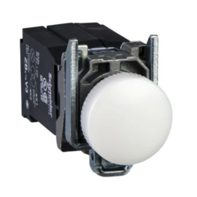 Lampka sygnalizacyjna biała LED 400V metalowy typowa XB4BV5B1 - obrazek 1