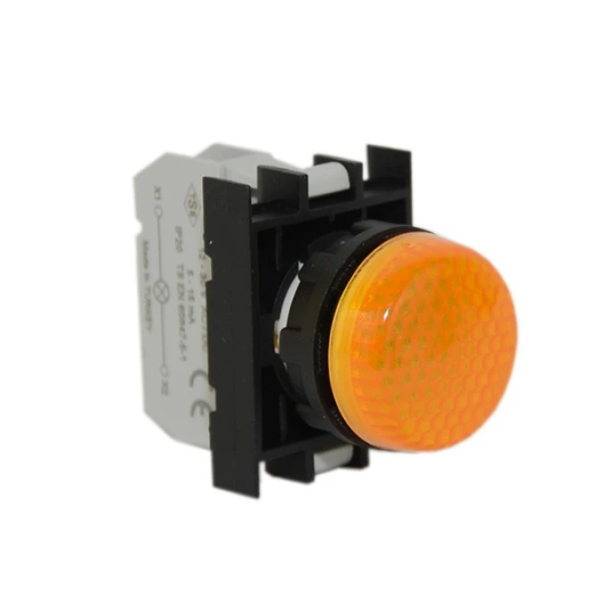 Lampka sygnalizacyjna B z LED, 12‑30V AC/DC, żółta T0‑B080XS - obrazek 3