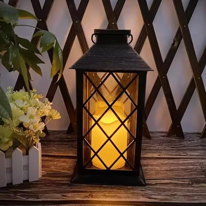 Lampa Solarna Ogrodowa LED Stojąca LIRIO 2 IP44 Wisząca Patyna Latarenka LUMILED - obrazek 1