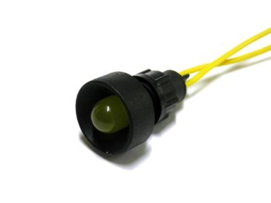 Lampka LED żółta 230V AC/DC (klosz 10mm) - obrazek 1