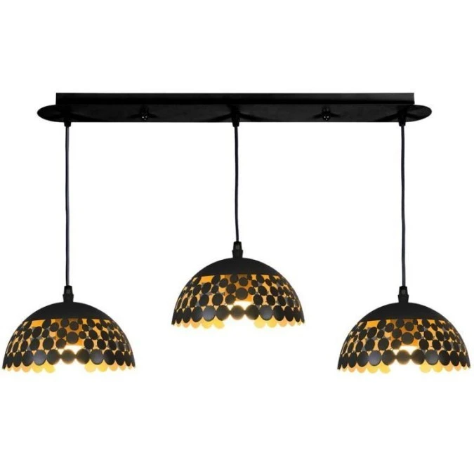 Lampa wisząca LISA BLACK 3xE27 ML6136 Milagro - obrazek 2