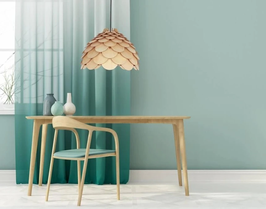 Lampa wisząca BURGO z dekoracyjnym drewnianym abażurem Ø50 cm LP‑101335/1P L Light Prestige - obrazek 3