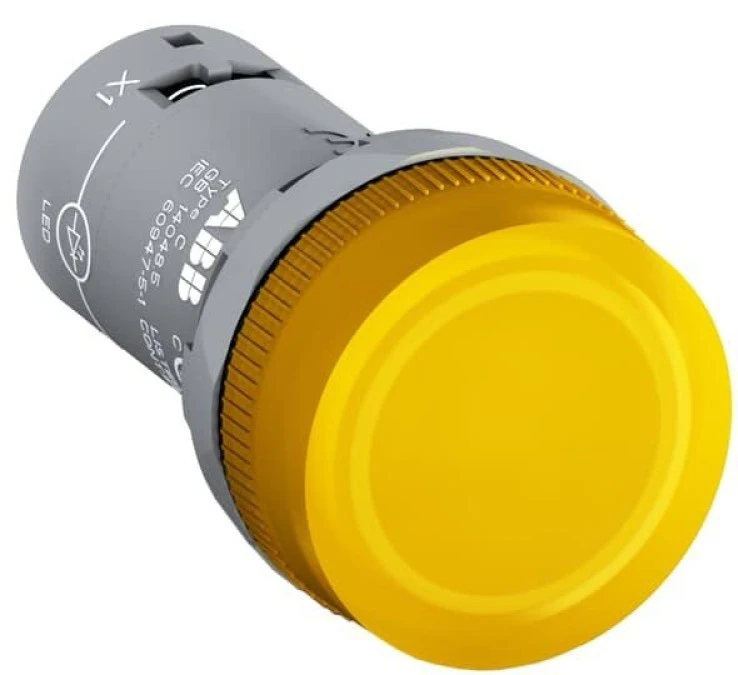 Lampka kompaktowa z diodą 22mm żółta CL2‑520Y 220V DC 1SFA619403R5203 /10szt./ - obrazek 1